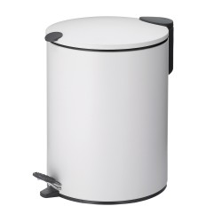 Poubelle mats blanc 5l