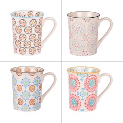 Coffret de 4 mugs décors...