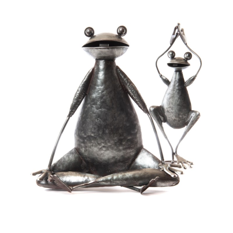 Pendentif Grenouille Argenté Avec Cordon Noir - Collier Animalier En Acier Inoxydable - Neuf