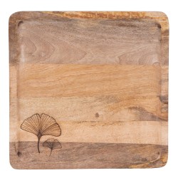 Plateau carré Ginkgo 30x30 cm