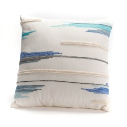 Coussin bleu nuances 45x45 cm