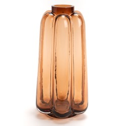 Vase Fleur 25 cm ambre