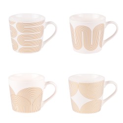 Coffret de 4 mugs Fancy 35 cl