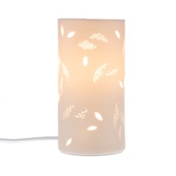 Lampe tube feuilles 20 cm