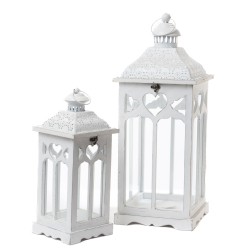 Set de 2 lanternes blanches...