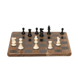 Jeu d'échecs en acacia