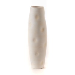Vase capitonne 71 cm crème 