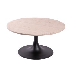 Table en travertin Paros 75 cm