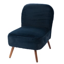 Fauteuil bucolique luxe bleu