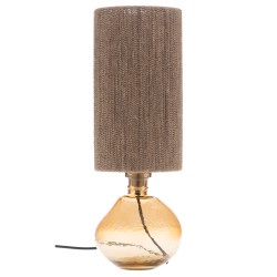 Lampe en verre taupe 45 cm 