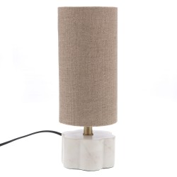 Lampe marbre fleur 28 cm 