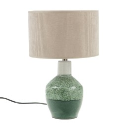 Lampe green velours 45 cm 