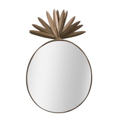 Miroir Ananas doré 56 cm