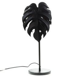 Lampe feuille noire