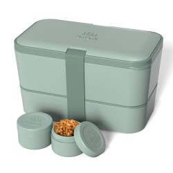 Boîte Bento 1,5 l vert ardoise