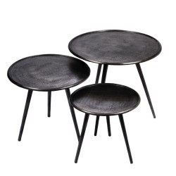 Set de 3 tables basse Roseline