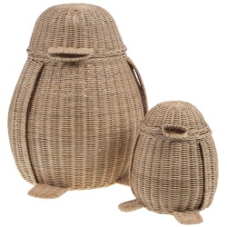 Set de 2 paniers Pingouin