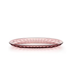 Plat ovale mauve 45x26,5 cm