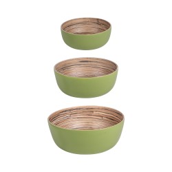 Set de 3 saladiers Bambou...