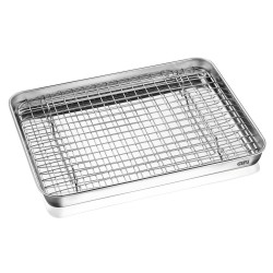 Plat en inox et sa grille...