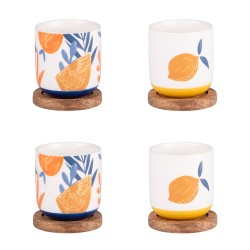 Coffret de 4 tasses avec...