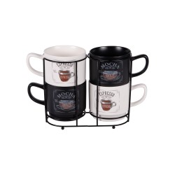 Tour de 4 mugs Mocha 39 cl