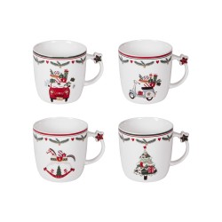 Coffret de 4 mugs Joy 36 cl