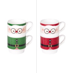 Coffret 2 mugs Hohoho