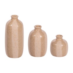 Set de 3 vases Terrano beige