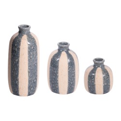 Set de 3 vases Terrano bleu