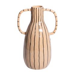 Amphore lignes beige Zanzibar