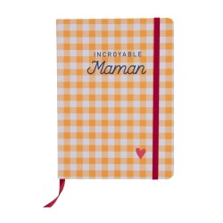 Carnet Maman jaune 13x18 cm