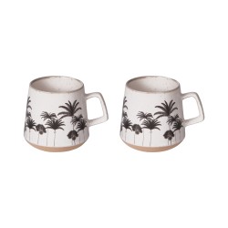 Coffret 2 mugs Palm