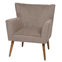 Fauteuil Léon marron
