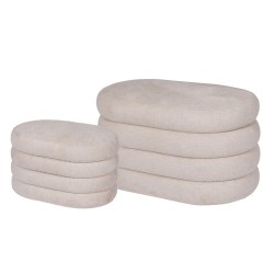 Set de 2 coffres Bump beige