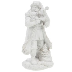 Père Noël Ours blanc 20 cm 