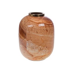 Vase Minéral boisé 37 cm 