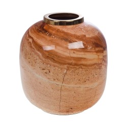 Vase Minéral boisé 29 cm