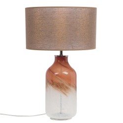 Lampe Tina rouge abat jour...