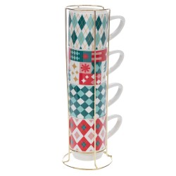 Coffret 4 tasses déjeuner...