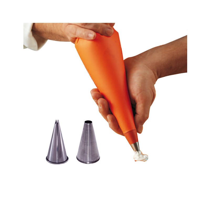 Kit Bûche De Noël Roulée ScrapCooking - Tapis Silicone, Douilles Inox, Poches à Douille - Recette Vanille Framboise Incluse - Pour Pâtisserie Maison