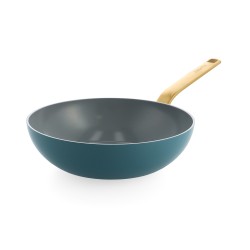 Wok bleu Evolution 28 cm