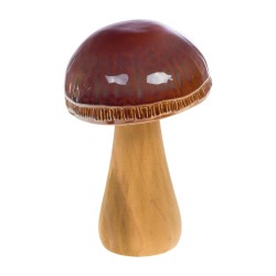 Champignon chalet marron 22 cm