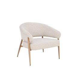 Fauteuil Curve chêne beige 