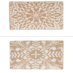 Plat rectangle beige Safi...