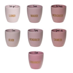 Coffret de 7 tasses Week...