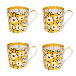 Coffret de 4 mugs Zinia 40 cl