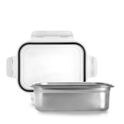 Boîte en inox rectangle...