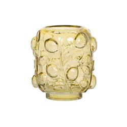 Vase verre Citron jaune h16