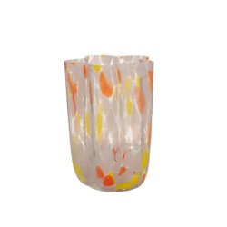 Vase Alois jaune rose H25 cm
